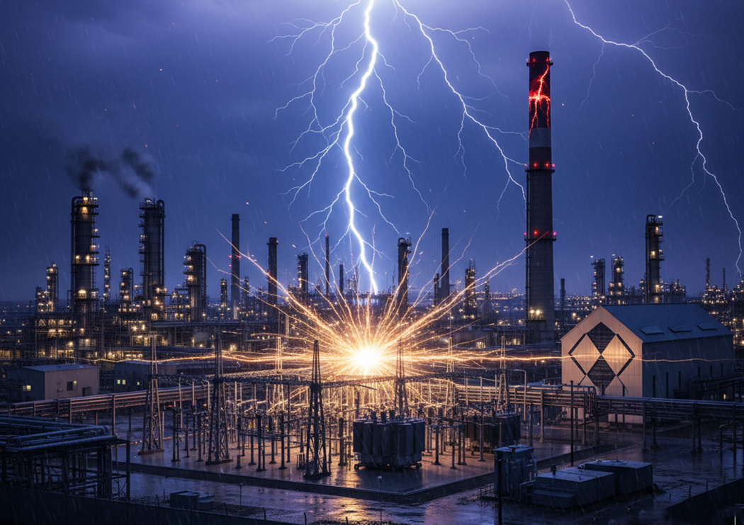 Cost of Lightning Damage to Industrial Facilities