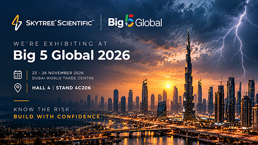 Big 5 Global 2026 banner with the Dubai skyline